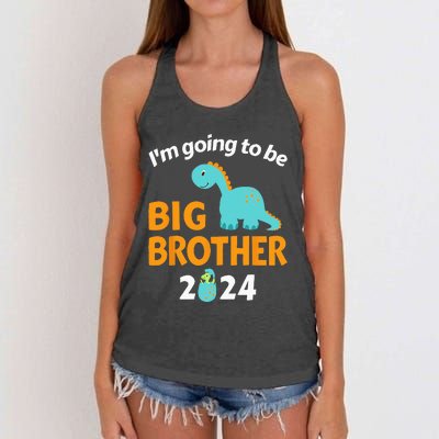 Im Going To Be Big Brother 2024 For Pregnancy Announcement Women's Knotted Racerback Tank