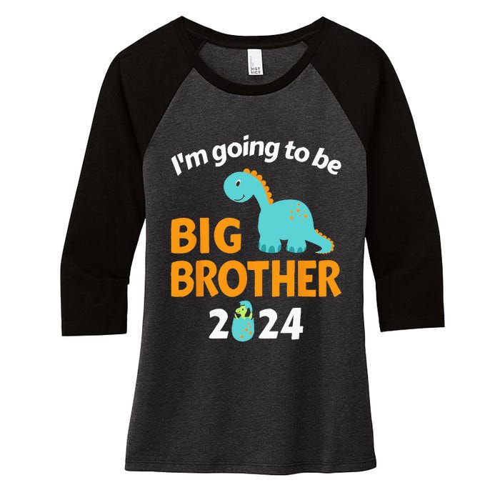 Im Going To Be Big Brother 2024 For Pregnancy Announcement Women's Tri-Blend 3/4-Sleeve Raglan Shirt