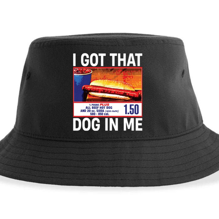 I Got That Dog In Me Funny Hotdogs Sustainable Bucket Hat