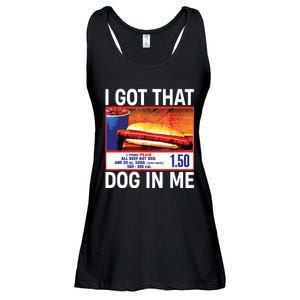 I Got That Dog In Me Funny Hotdogs Ladies Essential Flowy Tank