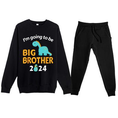 Im Going To Be Big Brother 24 For Pregnancy Announcement Premium Crewneck Sweatsuit Set