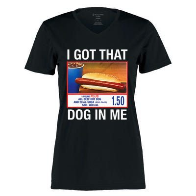 I Got That Dog In Me Women's Momentum V-Neck T-Shirt