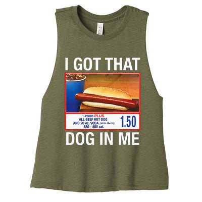 I Got That Dog In Me Women's Racerback Cropped Tank