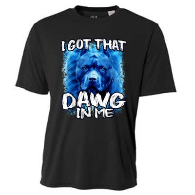 I Got That Dawg In Me Xray Pitbull Ironic Meme Viral Quote Cooling Performance Crew T-Shirt