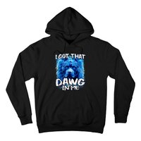 I Got That Dawg In Me Xray Pitbull Ironic Meme Viral Quote Hoodie