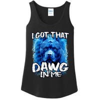 I Got That Dawg In Me Xray Pitbull Ironic Meme Viral Quote Ladies Essential Tank