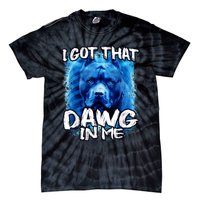 I Got That Dawg In Me Xray Pitbull Ironic Meme Viral Quote Tie-Dye T-Shirt