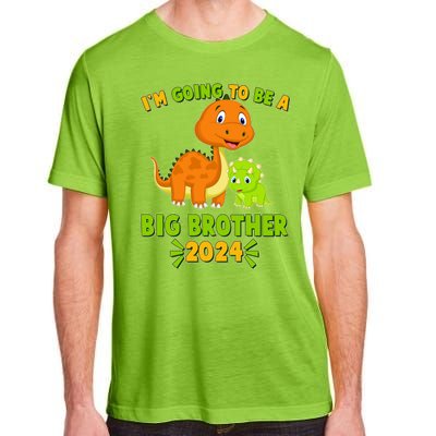 IM Going To Be A Big Brother 2024 Cute Dinosaurs Adult ChromaSoft Performance T-Shirt