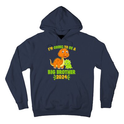 IM Going To Be A Big Brother 2024 Cute Dinosaurs Hoodie