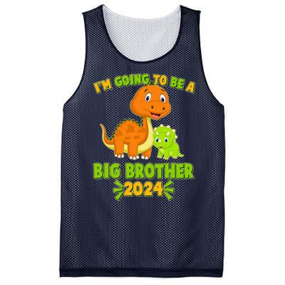 IM Going To Be A Big Brother 2024 Cute Dinosaurs Mesh Reversible Basketball Jersey Tank