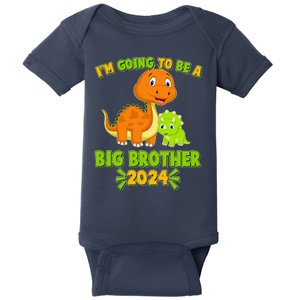 IM Going To Be A Big Brother 2024 Cute Dinosaurs Baby Bodysuit