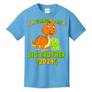 IM Going To Be A Big Brother 2024 Cute Dinosaurs Kids T-Shirt