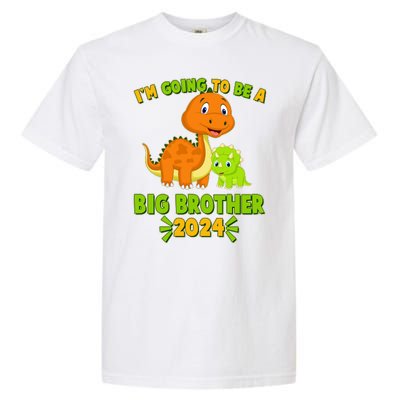 IM Going To Be A Big Brother 2024 Cute Dinosaurs Garment-Dyed Heavyweight T-Shirt