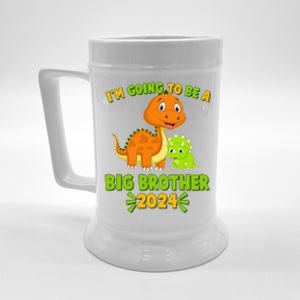 IM Going To Be A Big Brother 2024 Cute Dinosaurs Beer Stein