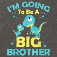 I'm Going To Be A Big Brother Family Dinosaur Cute Funny Cotton Canvas Backpack