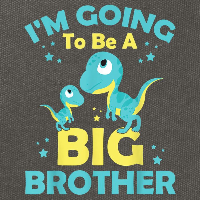 I'm Going To Be A Big Brother Family Dinosaur Cute Funny Cotton Canvas Backpack