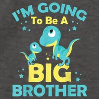 I'm Going To Be A Big Brother Family Dinosaur Cute Funny Vector Backpack