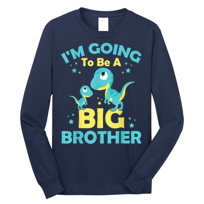 I'm Going To Be A Big Brother Family Dinosaur Cute Funny Long Sleeve Shirt