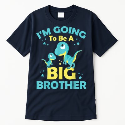 I'm Going To Be A Big Brother Family Dinosaur Cute Funny Tall T-Shirt