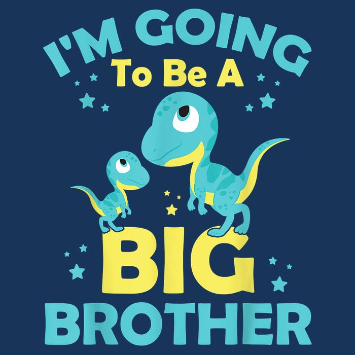 I'm Going To Be A Big Brother Family Dinosaur Cute Funny Button