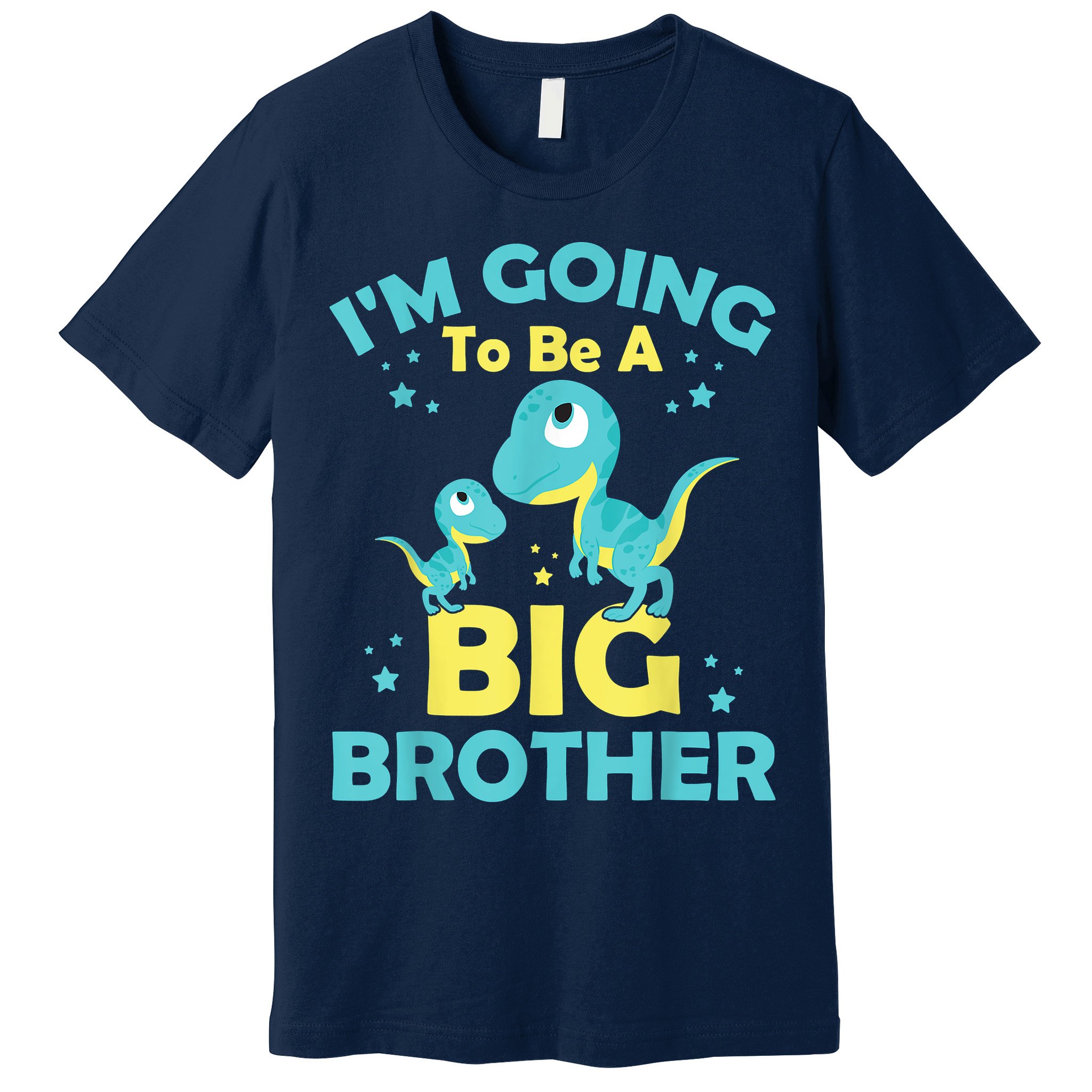 I'm Going To Be A Big Brother Family Dinosaur Cute Funny Premium T-Shirt