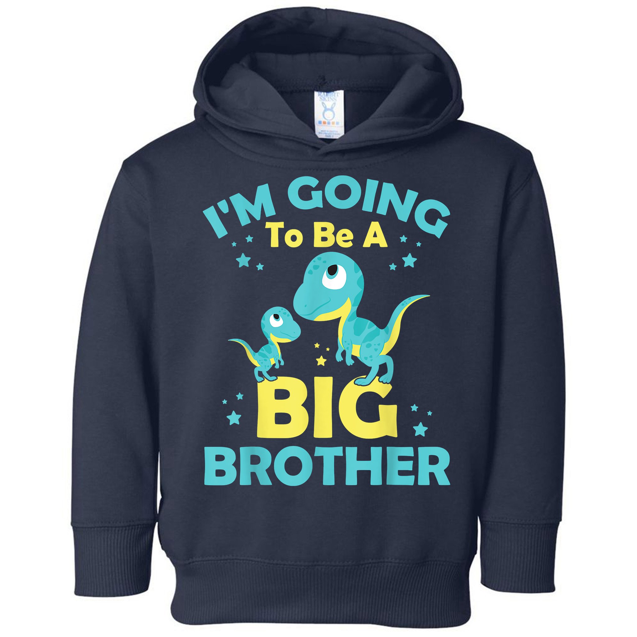 I'm Going To Be A Big Brother Family Dinosaur Cute Funny Toddler Hoodie
