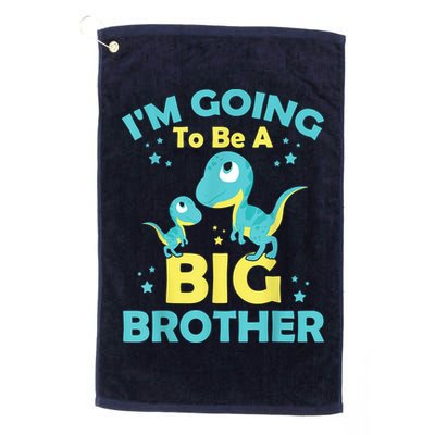 I'm Going To Be A Big Brother Family Dinosaur Cute Funny Golf Towel