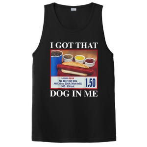 I Got That Dog In Me Funny Hotdog Meme Viral Quote PosiCharge Competitor Tank