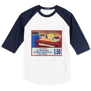 I Got That Dog In Me Funny Hotdog Meme Viral Quote Baseball Sleeve Shirt