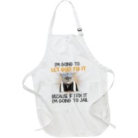 I'm Going To Let God Fix It Funny Cat Apron