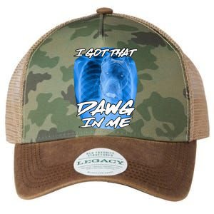 I Got That Dawg In Me Xray Pitbull Ironic Meme Viral Legacy Tie Dye Trucker Hat