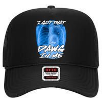 I Got That Dawg In Me Xray Pitbull Ironic Meme Viral High Crown Mesh Back Trucker Hat