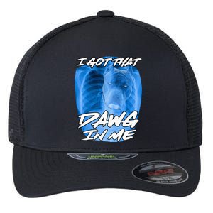 I Got That Dawg In Me Xray Pitbull Ironic Meme Viral Flexfit Unipanel Trucker Cap