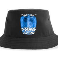 I Got That Dawg In Me Xray Pitbull Ironic Meme Viral Sustainable Bucket Hat