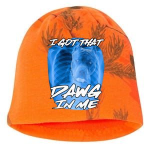 I Got That Dawg In Me Xray Pitbull Ironic Meme Viral Kati - Camo Knit Beanie