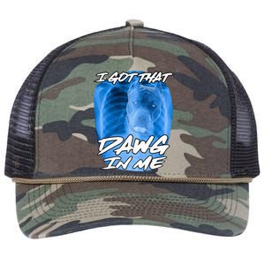 I Got That Dawg In Me Xray Pitbull Ironic Meme Viral Retro Rope Trucker Hat Cap