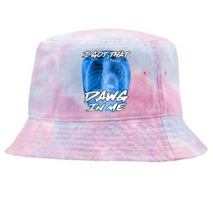 I Got That Dawg In Me Xray Pitbull Ironic Meme Viral Tie-Dyed Bucket Hat