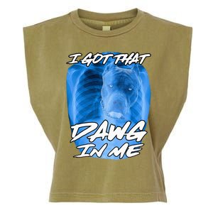 I Got That Dawg In Me Xray Pitbull Ironic Meme Viral Garment-Dyed Women's Muscle Tee