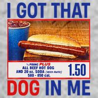I Got That Dog In Me Funny Hotdogs Combo 4th Of July Dad Mom Premium T-Shirt
