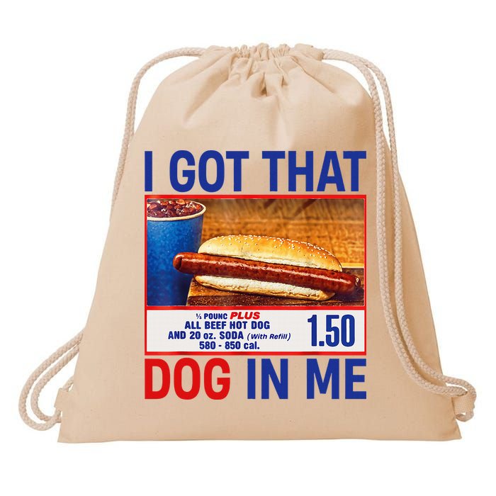 I Got That Dog In Me Funny Hotdogs Combo 4th Of July Dad Mom Drawstring Bag