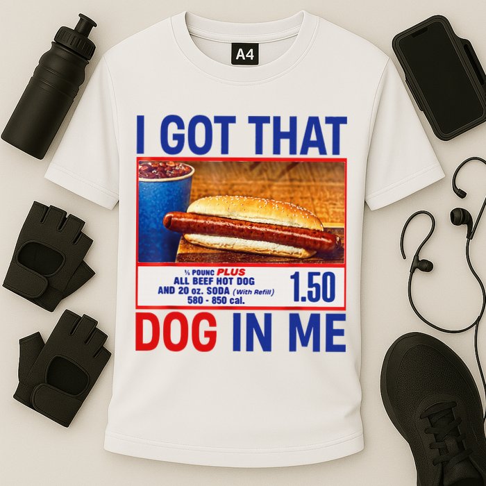 I Got That Dog In Me Funny Hotdogs Combo 4th Of July Dad Mom Cooling Performance Crew T-Shirt
