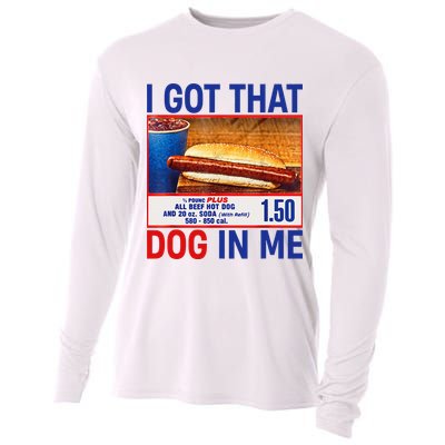 I Got That Dog In Me Funny Hotdogs Combo 4th Of July Dad Mom Cooling Performance Long Sleeve Crew