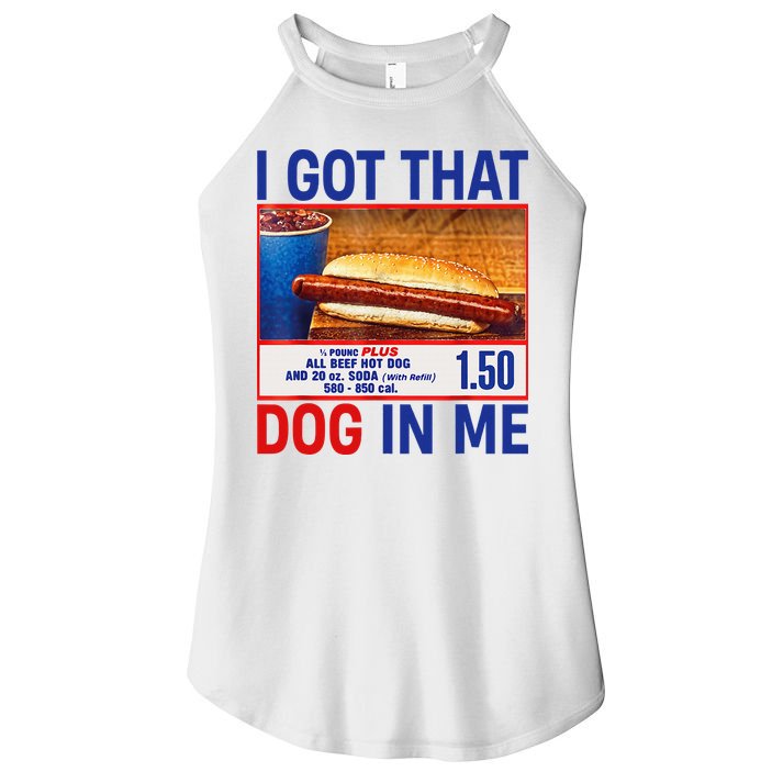 I Got That Dog In Me Funny Hotdogs Combo 4th Of July Dad Mom Women's Perfect Tri Rocker Tank