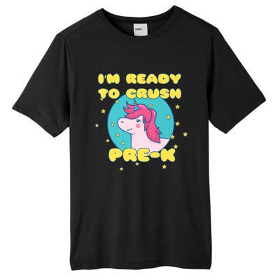 Im Going To Crush PreK Back To School Unicorn Star Tall Fusion ChromaSoft Performance T-Shirt