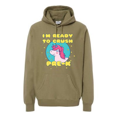 Im Going To Crush PreK Back To School Unicorn Star Premium Hoodie