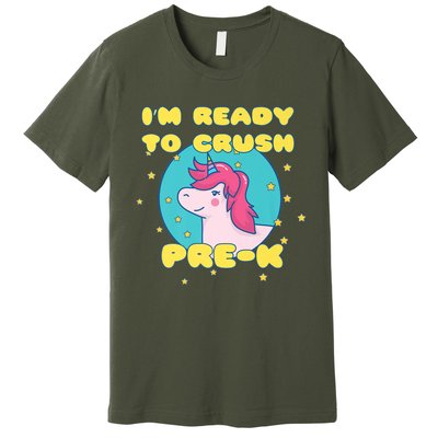 Im Going To Crush PreK Back To School Unicorn Star Premium T-Shirt