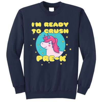 Im Going To Crush PreK Back To School Unicorn Star Sweatshirt