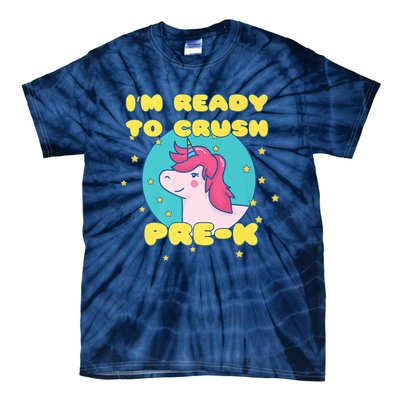 Im Going To Crush PreK Back To School Unicorn Star Tie-Dye T-Shirt