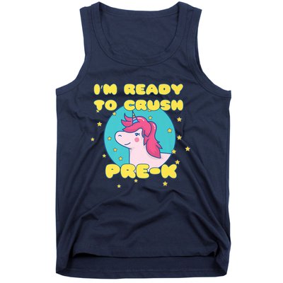 Im Going To Crush PreK Back To School Unicorn Star Tank Top