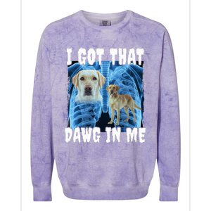 I Got That Dawg In Me Labrador Colorblast Crewneck Sweatshirt